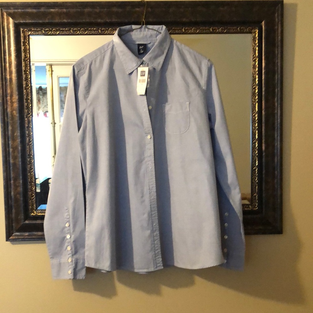 Light blue blouse